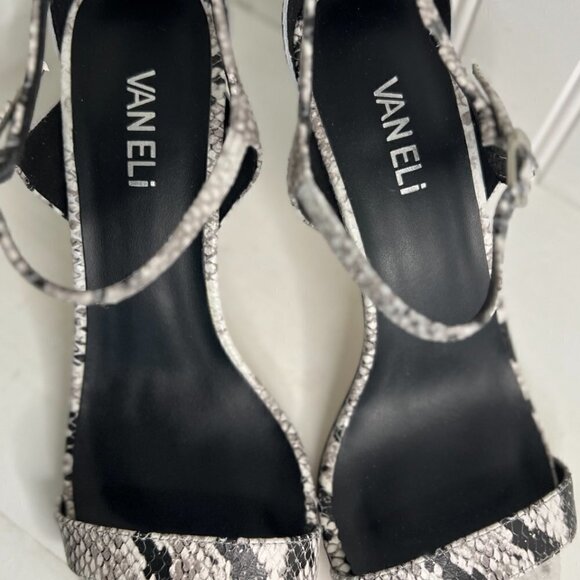 VANELI Berk Snake Ankle Strap Open Toe Pumps Women's Size 9.5 - Picture 8 of 9